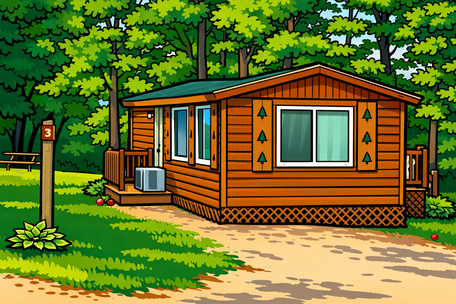 Large cabin
